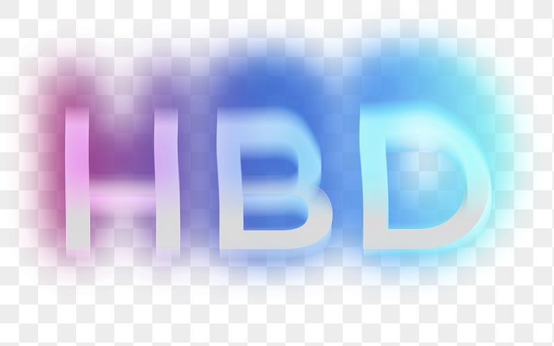 HBD png word sticker, neon | Free PNG - rawpixel