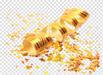 HD golden ribbon transparent background PNG clipart