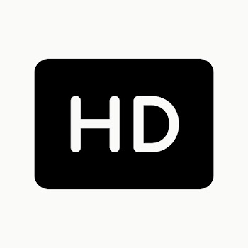 HD icon high definition vector for web UI in… | Free stock illustration | High Resolution graphic