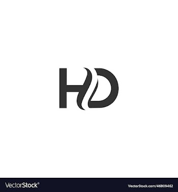 hd letter type logo design template