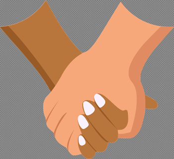 HD Pray Vector Clasped Hand - Vector Holding Hands Png , Free ...