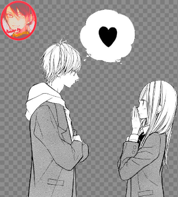 HD Sad Couple Png Clipart - Cute Anime Couple Transparent ...