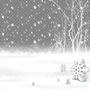 HD Transparent Snow Background - Black And White Snow Tree ...