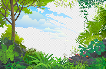 HD Tree Forest Blue Space Transparent Background - Forest ...