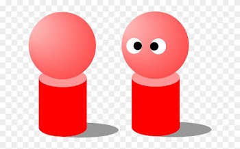 Head, Eyes, Red, Two, Symbol, People, Figure, Hat, - Clip Art