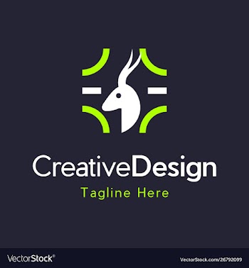 Head impala animal wildlife creative logo vector image
