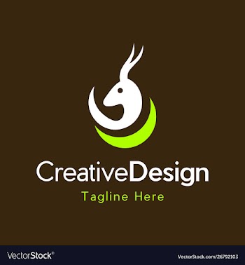 Head impala animal wildlife creative logo vector image
