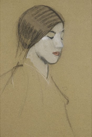 Head of a girl, 1915, | Free Photo - rawpixel