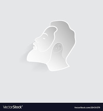 Head of a man vector image