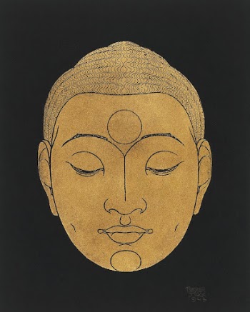 Head of Buddha (1943) print | Free Photo Illustration - rawpixel