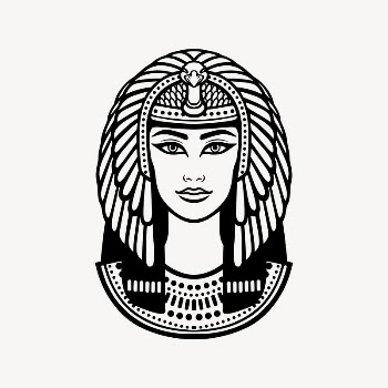 Head of Cleopatra clipart, drawing | Free Vector Illustration - rawpixel