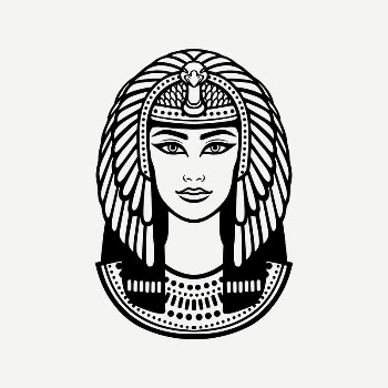 Head of Cleopatra collage element, | Free PSD Illustration - rawpixel