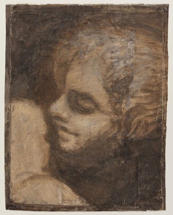 Head of putto, facing left | Free Photo - rawpixel