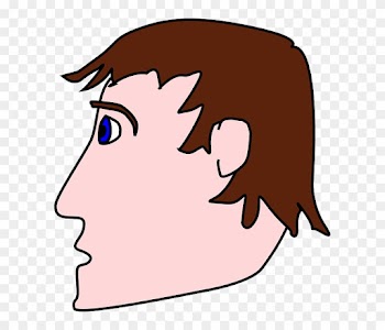 Head, View, People, Man, Profile, Silhouette, Face - Cartoon Head From The Side