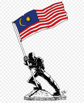 Headgear Character Line Clip art - merdeka malaysia 