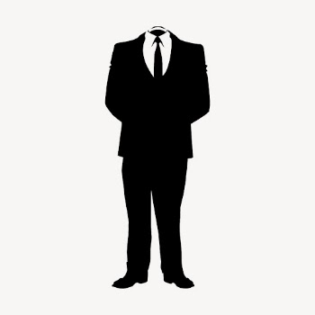 Headless businessman silhouette collage element, | Free PSD - rawpixel