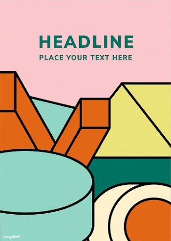 Headline colorful mockup graphic design | Free stock vector - 454277