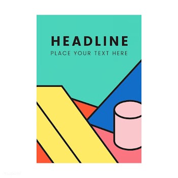 Headline colorful mockup graphic design | Free stock vector - 454299