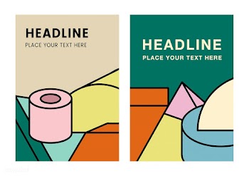 Headline colorful mockup graphic design | Free stock vector - 454314