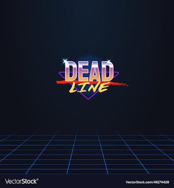 headline of signboard with text deadline