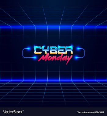headline signboard text cyber monday