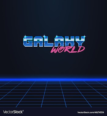 headline signboard text galaxy world