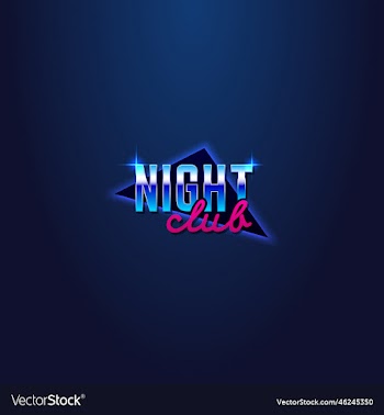 headline signboard text night club and triangle