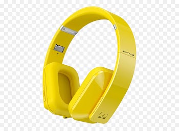 Headphones Digital data Headset - Yellow Headphones 