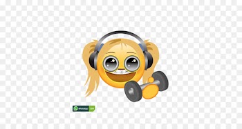 Headphones Emoticon Smiley Emoji WhatsApp - hantel 