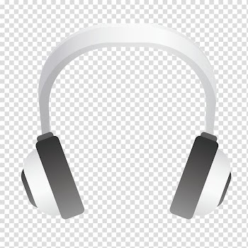 Headphones Font, White Headphones transparent background PNG clipart