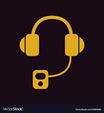 Headphones mp3 player vector image
