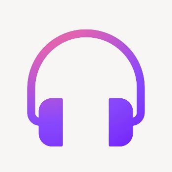 Headphones, music icon, gradient design | Free Icons - rawpixel