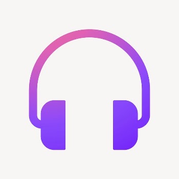 Headphones, music icon, gradient design | Free Icons - rawpixel