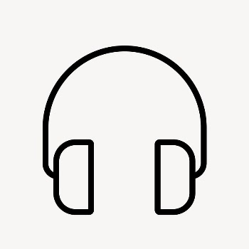 Headphones, music icon, line art | Free Icons - rawpixel