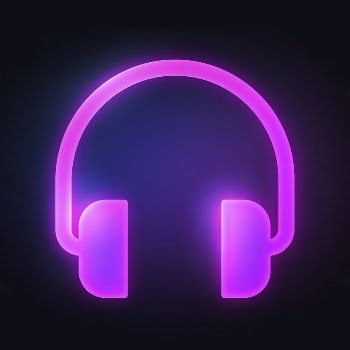 Headphones, music icon, neon glow | Free Icons - rawpixel