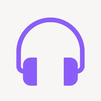 Headphones, music icon, purple flat | Free Icons - rawpixel