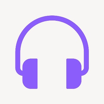 Headphones, music icon, purple flat | Free Icons - rawpixel