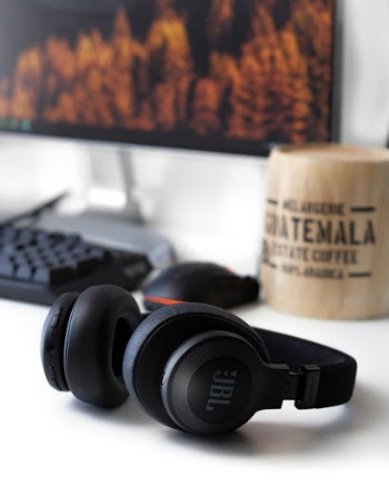 Headphones on desk