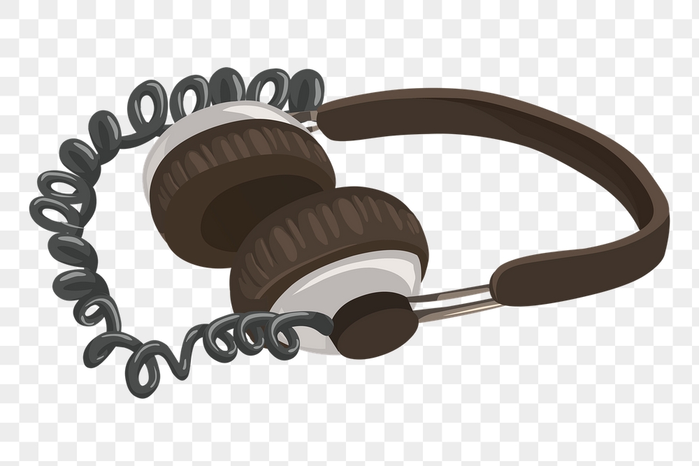 Headphones png sticker entertainment illustration, | Free PNG - rawpixel