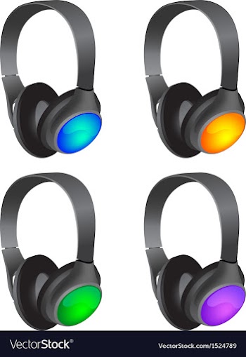 					Headphones vector image														