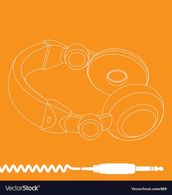 Headphones vector image