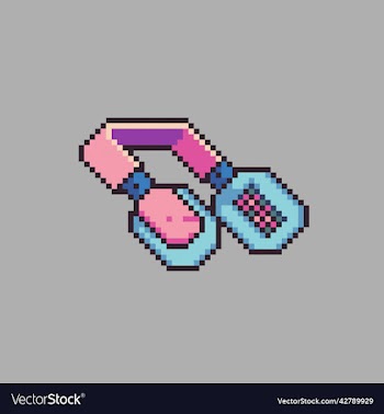 headset pixel art icon