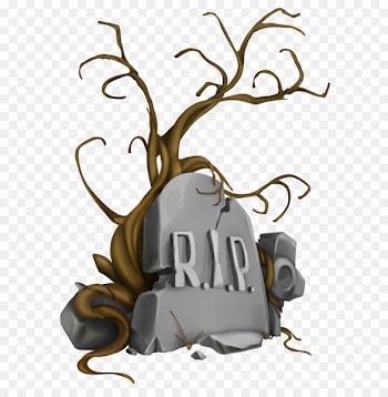 Headstone Icon Clip art - Halloween RIP Tombstone and Tree PNG Clipart Image 