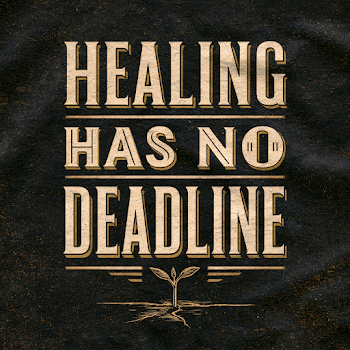 Healing Has No Deadline - Vintage Typography Design