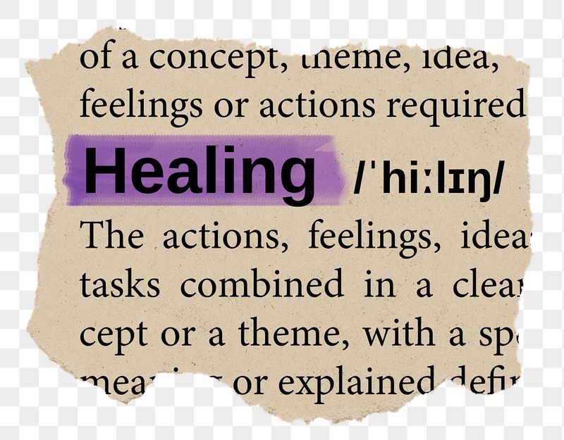 Healing png word sticker, torn | Free PNG - rawpixel