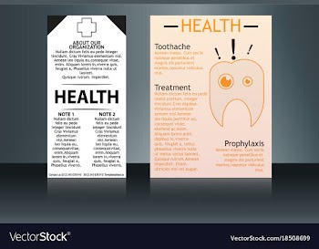 Health care and medical poster brochure flyer vector image