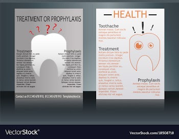 Health care and medical poster brochure flyer vector image