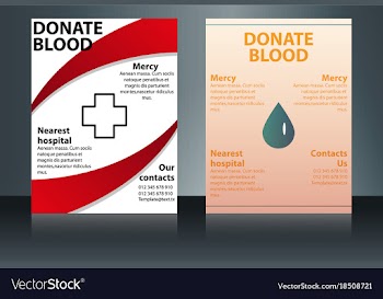 Health care and medical poster brochure flyer vector image
