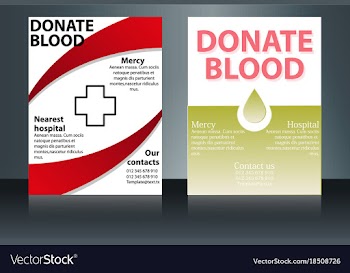 Health care and medical poster brochure flyer vector image
