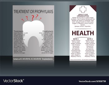 Health care and medical poster brochure flyer vector image